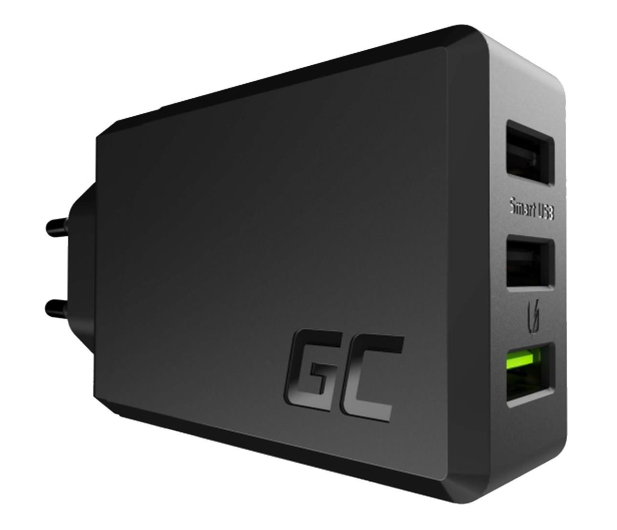 GREENCELL Ladowarka sieciowa  Power Source 30W 3xUSB Ultra Charge czarna - 532812 - zdjęcie